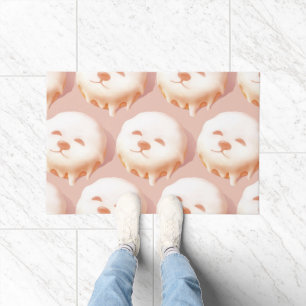Adorable Dog Face Doughnut Doormat