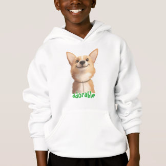 Adorable Dog Illustration Hoodie - Perfect for Pet