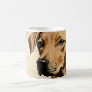 Adorable dog long ears coffee mug