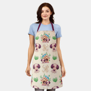 Adorable Dog Pattern  Apron