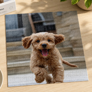 Adorable Dog Photo Upload Your Pup Fur Baby Jigsaw Puzzle