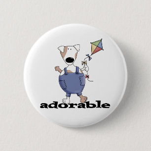 Adorable Dog T-shirts and Gifts 6 Cm Round Badge
