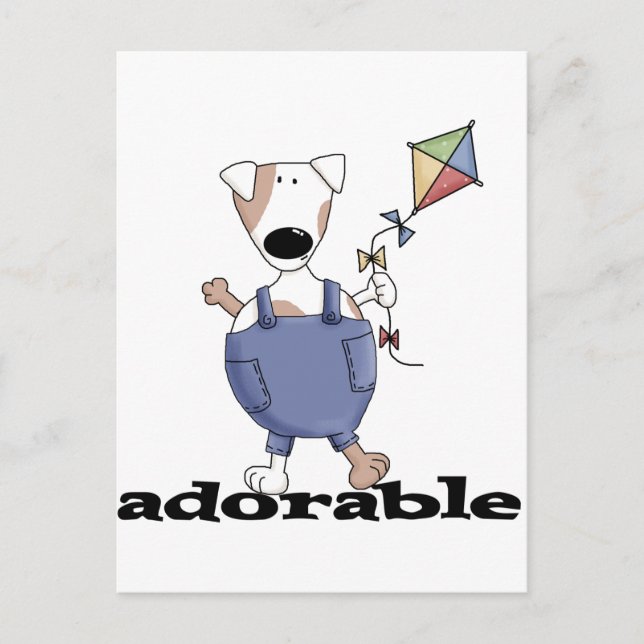 Adorable Dog T-shirts and Gifts Postcard (Front)