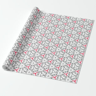 Adorable Dog-Themed Pattern Design Wrapping Paper
