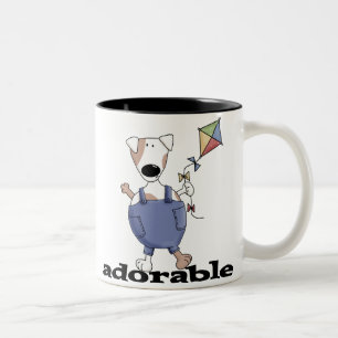 ADORABLE DOG Two-Tone COFFEE MUG
