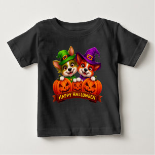 Adorable Dogs in Halloween Costumes Baby T-Shirt