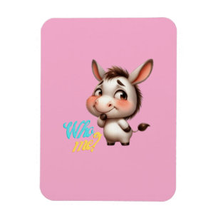 Adorable Donkey for Christmas 2024 - Perfect Gift Magnet