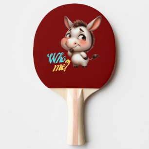 Adorable Donkey for Christmas 2024 - Perfect Gift Ping Pong Paddle