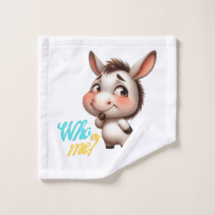 Adorable Donkey for Christmas 2024 - Perfect Gift Wash Cloth