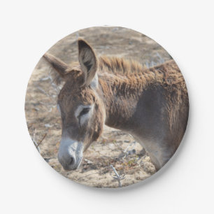 Adorable Donkey Paper Plate