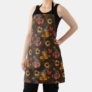 Adorable Doughnuts and Tea All-Over Print Apron