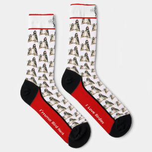 Adorable Downy Woodpecker Socks