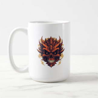 Adorable Dragon Skull Mascot Cup Design
