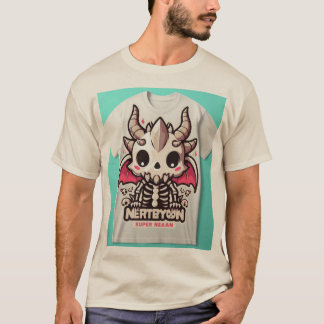 Adorable Dragon Skull Mascot Tee" T-Shirt