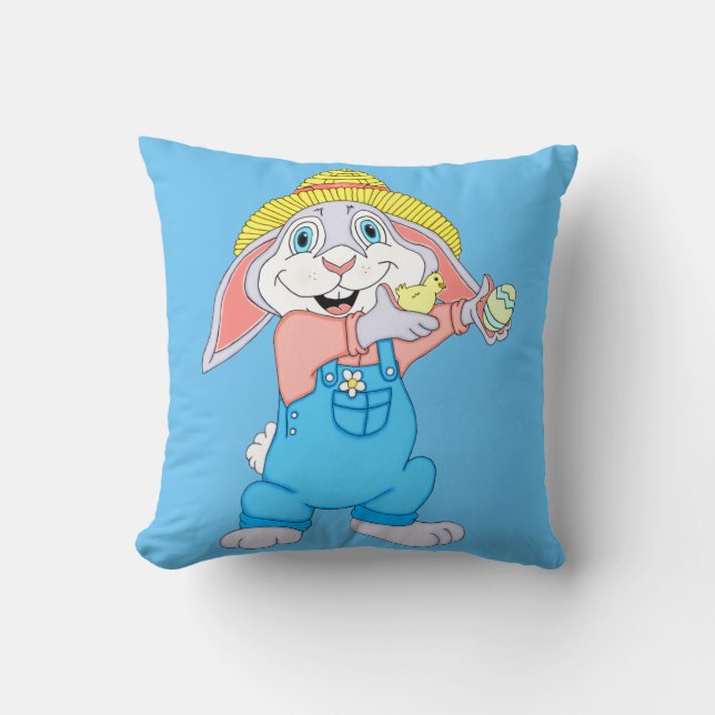 Adorable Easter Boy Bunny Cushion (Front)