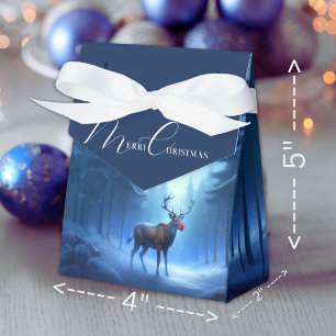 Adorable Editable Winter Wonderland Christmas Favour Box