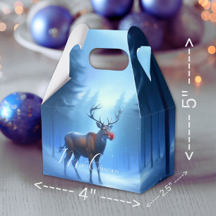 Adorable Editable Winter Wonderland Christmas Favour Box