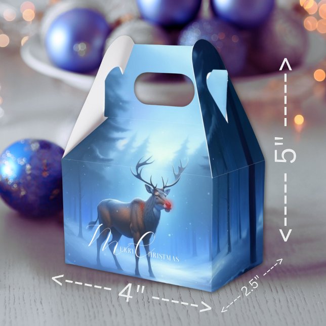 Adorable Editable Winter Wonderland Christmas Favour Box (Creator Uploaded)