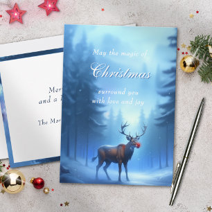  Adorable Editable Winter Wonderland Christmas  Holiday Card