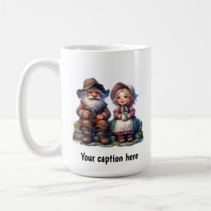 Adorable Elderly Munchkins in Vintage Clothes Coffee Mug