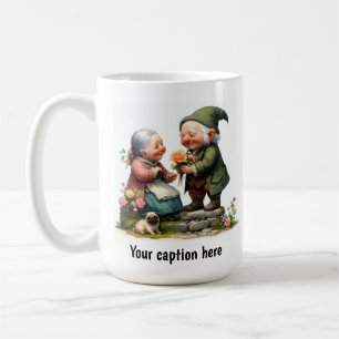 Adorable Elderly Munchkins in Vintage Clothes Coffee Mug