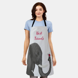 Adorable Elephant And Cute Ladybug Apron
