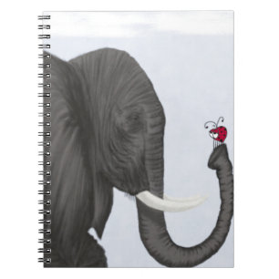 Adorable Elephant and Cute Ladybug Notebook