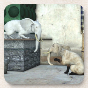 Adorable Elephant Cats Coaster