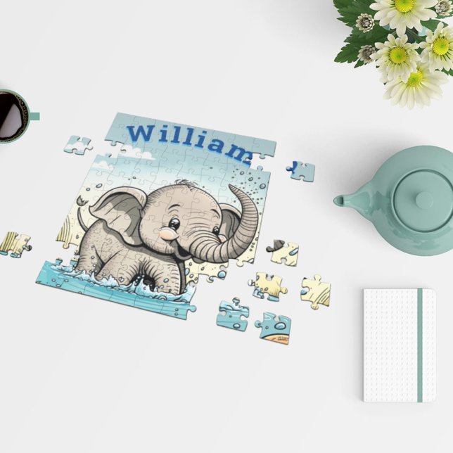 Adorable Elephant Name Jigsaw Puzzle (Creator Uploaded)
