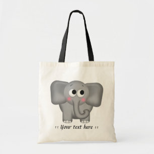 Adorable Elephant - Personalised Tote Bag