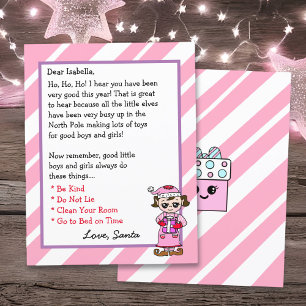 Adorable Elf Personalised Letter from Santa