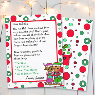 Adorable Elf Personalised  Letter from Santa