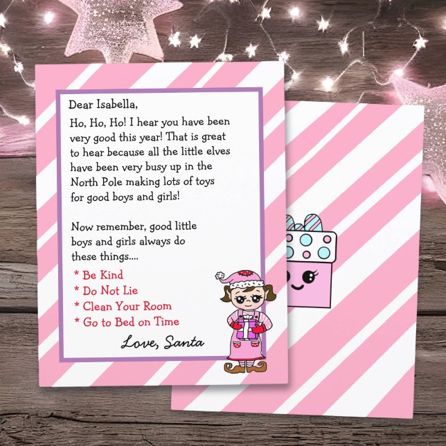 Adorable Elf Personalised Letter from Santa (Creator Uploaded)