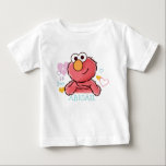 Adorable Elmo | Add Your Own Name Baby T-Shirt<br><div class="desc">This cute baby t-shirt features Elmo from Sesame Street with a cheerful design that showcases his iconic smile. With a customisable text option to add your child's name, this t-shirt is a fun and personal addition to your little one's wardrobe. Perfect for Sesame Street fans, it brings charm and playfulness...</div>