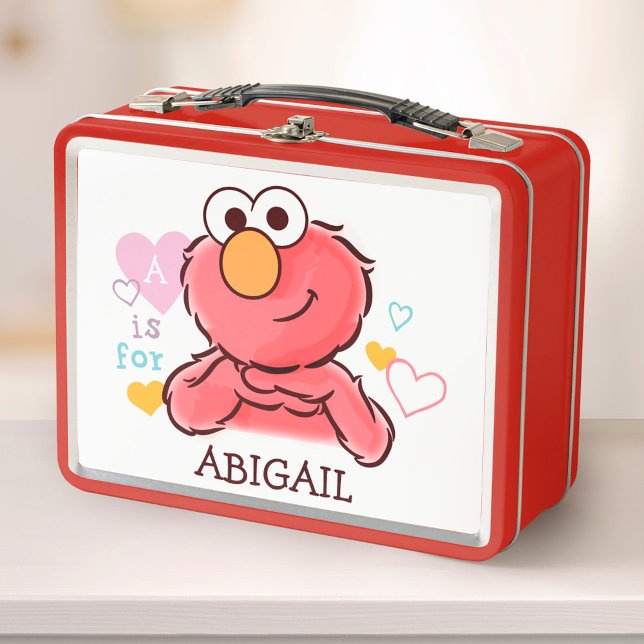 Adorable Elmo | Add Your Own Name Metal Lunch Box (Creator Uploaded)