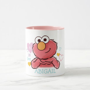 Adorable Elmo   Add Your Own Name Mug