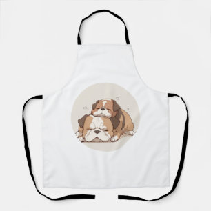 Adorable English Bulldog Classic T-Shirt (2) Apron