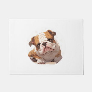 Adorable English Bulldog Classic T-Shirt (5) Doormat