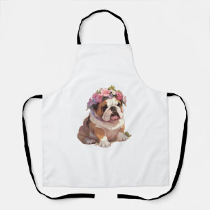 Adorable English Bulldog Classic T-Shirt (6) Apron