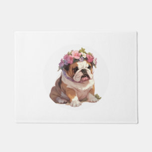 Adorable English Bulldog Classic T-Shirt (6) Doormat