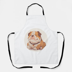 Adorable English Bulldog Classic T-Shirt Apron