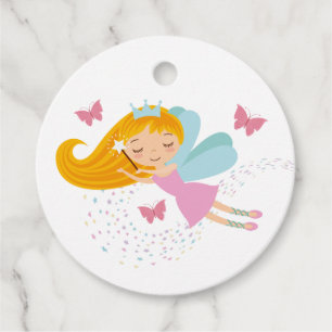 Adorable Faerie Princess Girls Birthday Favour Tags