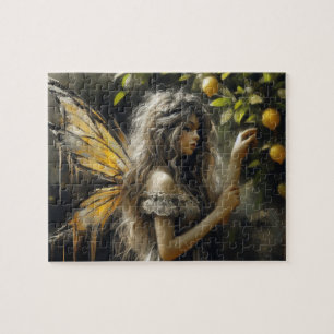 Adorable fairy picking lemons jigsaw puzzle