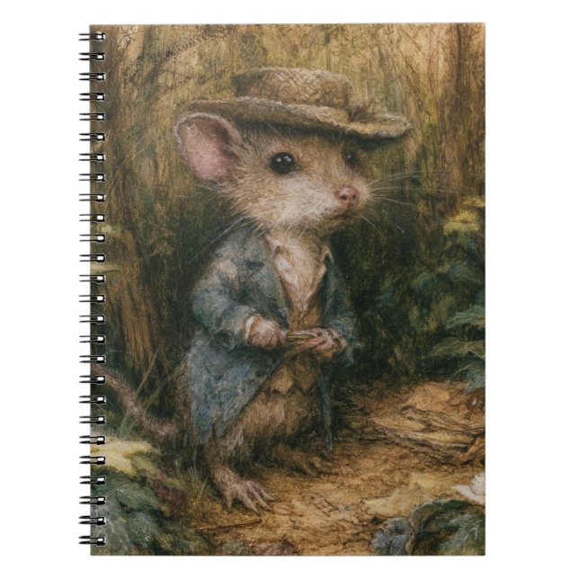 Adorable Fantasy Mouse Notebook (Front)