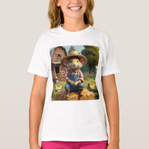 Adorable Farmer Mouse T-Shirt
