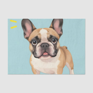Adorable Fawn French Bulldog Puppy  Tissue Paper