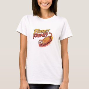 Adorable Ferret Graphics for Pet Fans T-Shirt