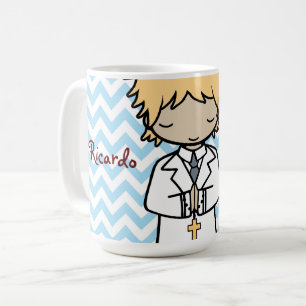 Adorable First Holy Communion blonde boy Coffee Mug