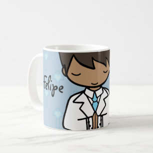 Adorable First Holy Communion boy blue name Coffee Mug