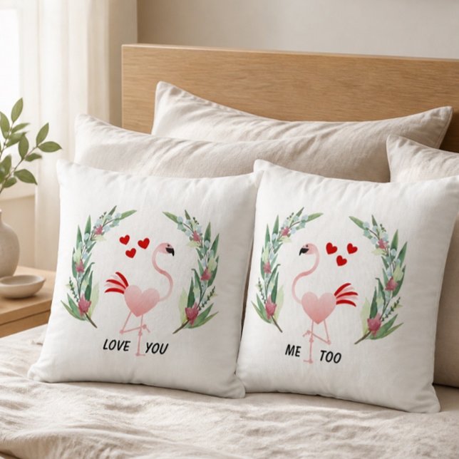 Adorable Flamingo Reversible Pillow (Creator Uploaded)